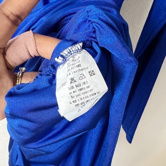 AX Armani Exchange Electric Blue High Neck Dress - Picture 9 of 9